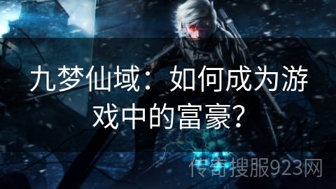 九梦仙域：如何成为游戏中的富豪？