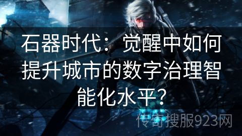 石器时代：觉醒中如何提升城市的数字治理智能化水平？