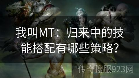 我叫MT：归来中的技能搭配有哪些策略？