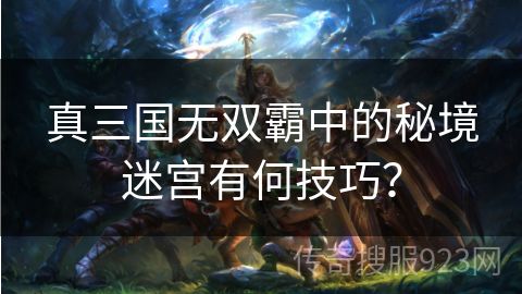 真三国无双霸中的秘境迷宫有何技巧？