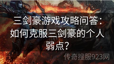 三剑豪游戏攻略问答：如何克服三剑豪的个人弱点？