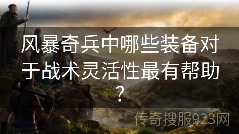 风暴奇兵中哪些装备对于战术灵活性最有帮助？