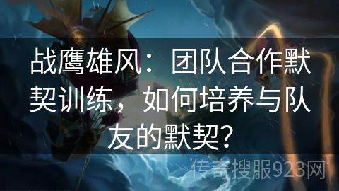 战鹰雄风：团队合作默契训练，如何培养与队友的默契？