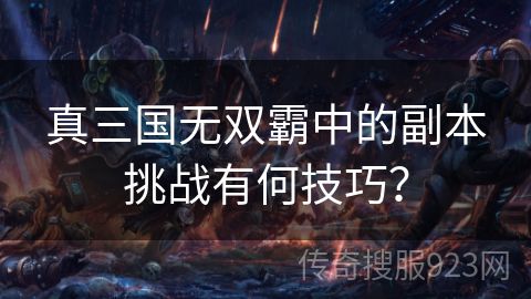 真三国无双霸中的副本挑战有何技巧？