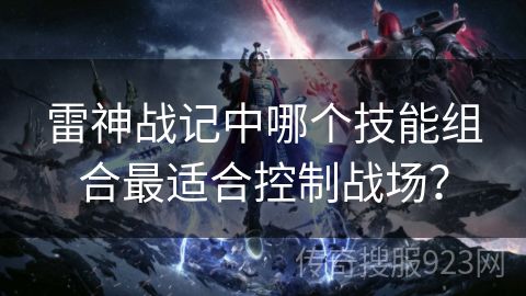 雷神战记中哪个技能组合最适合控制战场？