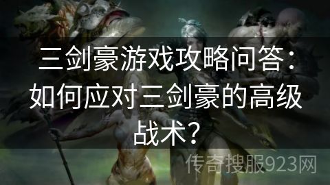 三剑豪游戏攻略问答：如何应对三剑豪的高级战术？