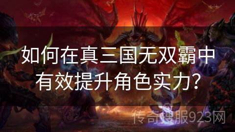 如何在真三国无双霸中有效提升角色实力？