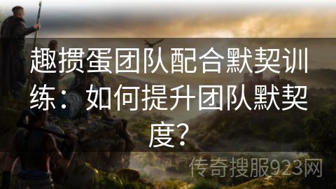 趣掼蛋团队配合默契训练：如何提升团队默契度？