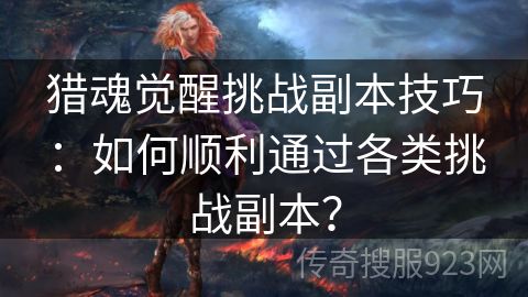 猎魂觉醒挑战副本技巧：如何顺利通过各类挑战副本？